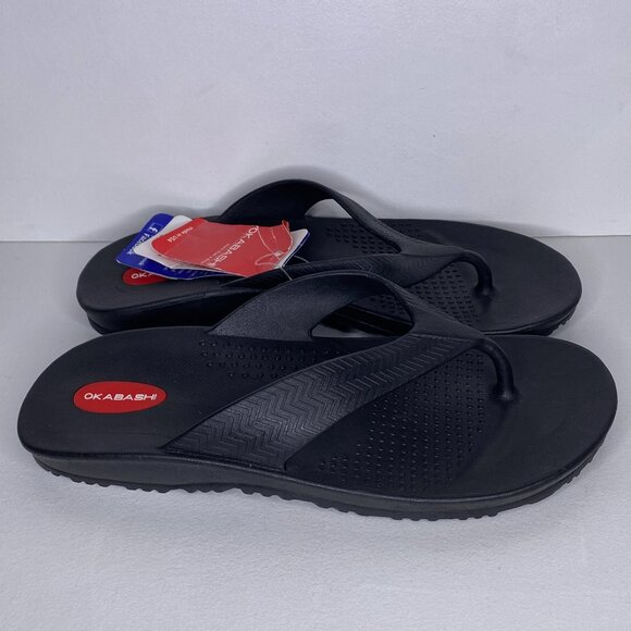 Okabashi Womens Flip Flops Large Made in USA - Picture 1 of 6